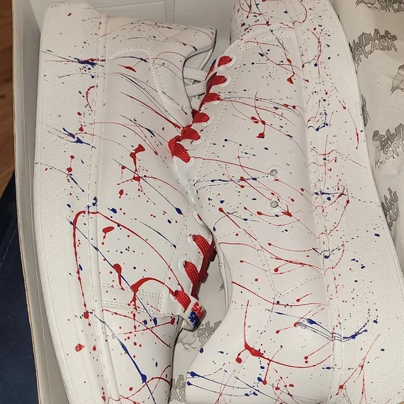 New California Swagg Splash sneakers...Red/Blue size 12 - Picture 9 of 13